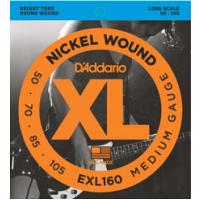 DADDARIO EXL160 BAS GİTAR TEL SETİ, XL, 50-105, LONG SCALE, NICKEL