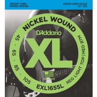 DADDARIO EXL165SL BAS GİTAR TEL SETİ, XL SERİSİ, NICKEL WOUND, REG L