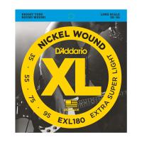 DADDARIO EXL180 BAS GİTAR TEL SETİ, XL, 35-95, LONG SCALE, NICKEL 