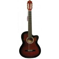 Barcelona LC 3900 CRDS Cutaway Kırmızı Sunburst Klasik Gitar