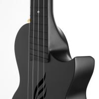 Cascha Carbon Fibre Concert Ukulele Set (Siyah)