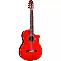 Cordoba GK Studio Negra Flamenco Elektro Klasik Gitar (Wine Red)