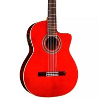 Cordoba GK Studio Negra Flamenco Elektro Klasik Gitar (Wine Red)