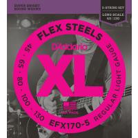 DADDARIO EFX170-5 BAS GİTAR TEL SETİ, 5 TELLİ, FLEXSTEELS, REGULAR L