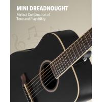 Donner DAT-110D Dreadnought Travel Akustik Gitar Seti (Siyah)