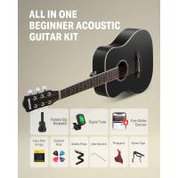 Donner DAT-110D Dreadnought Travel Akustik Gitar Seti (Siyah)