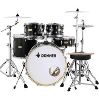 Donner DDS-520 22" 5-Parça Silent Set Akustik Davul