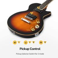 Donner DLP-124S LP Elektro Gitar Paketi (Sunburst)