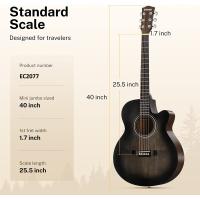 Donner EC2077 Dreadnought Akustik Gitar Paketi (Natural)