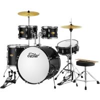 Eastar EDS-480BK 22" 5-Parça Akustik Davul (Mirror Black)