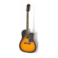 Epiphone AJ-220SCE Solid Top Elektro Akustik Gitar (Vintage Sunburst)