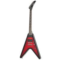 Epiphone Dave Mustaine Prophecy Flying V Figured Elektro Gitar (Aged Dark Red Burst)