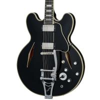 Epiphone Shinichi Ubukata ES-355 Custom Bigsby Semi-hollowbody Elektro Gitar (Ebony)