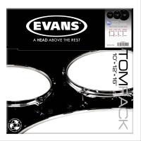 EVANS ETP-ONX2-R DERİ SETİ 10+12+16 ONYX TOM KUMLU SİYAH ROCK KİT Ç