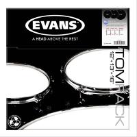 EVANS ETP-ONX2-S DERİ SETİ 12+13+16 ONYX TOM KUMLU SİYAH STANDART K