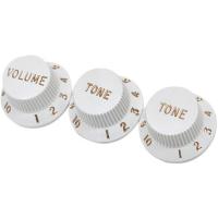 Fender Volume/Tone Knob Set Strat WHT