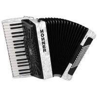 Hohner A16612 Bravo III 72 Akordiyon (White Pearl)