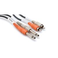 HOSA Dual 1/4'' TS (M) - RCA (M) Balanssız kablo 3 mt.