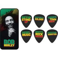 Jim Dunlop BOBPT07M Medium Tin Picks with Bob Marley Quote 6'lı Kutu Pena (Medium)