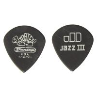 Jim Dunlop Tortex Pitch Black Jazz III 12li Pena Seti (1.14mm)