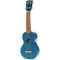 Mahalo Kahiko Serisi MK1TBU Soprano Ukulele (Transparent Blue)