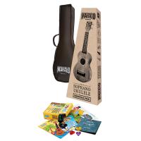 Mahalo MJ1TBRK Soprano Ukulele Paketi (Natural Gloss)