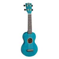 Mahalo MS1TBU Slimline Serisi Soprano  Ukulele (Transparent Blue)