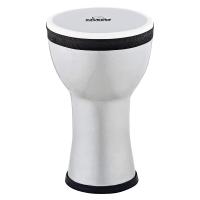 Nino Elements Mini 6 Inch Djembe (Metallic Silver)