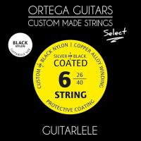 Ortega GTLSBK Black Nylon Select Guitarlele Teli (026/.040)