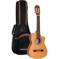 Ortega RQ39E Requinto Series Cutaway Elektro Klasik Gitar (Natural)