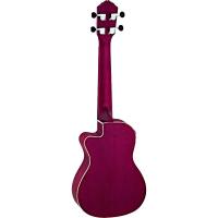 Ortega RURUBY-CE Elektro Concert Ukulele (Raspberry, Satin)