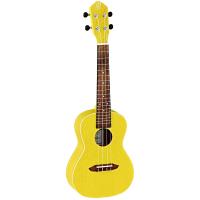 Ortega RUSUN Elektro Concert Ukulele (Transparent Yellow)