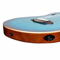 Ortega TourPlayer Deluxe RTPDLX- FMA Elektro Klasik Gitar (Blue Burst)