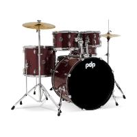 PDP Drums centerstage 22 Inch 5-Parça Akustik Davul Seti (Ruby Red Sparkle)