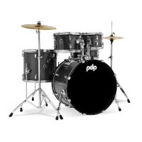 PDP Drums centerstage 20 Inch 5-Parça Akustik Davul Seti (Iridescent Black Sparkle)