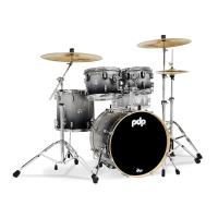 PDP Drums Concept Series 20" 4 Parça Akustik Davul Seti (Silver to Black Fade)