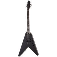 Schecter V-1 SLS Elite Evil Twin Elektro Gitar (Mat Siyah)