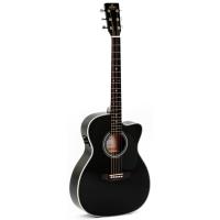 Sigma 000MC-1E-BK Elektro Akustik Gitar (Siyah)