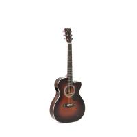 Sigma OMTC-1E-SB Cutaway Elektro Akustik Gitar (Sunburst)