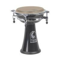 Toca Mini Fiberglass  Doumbek, with Bison Skin Head,  Black