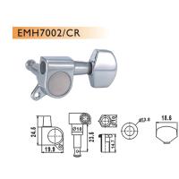 VALENCIA EMH7002CRR6 ELEKTRO GİTAR BURGUSU, 6'LI SET, SAĞ, KROM, STANDA